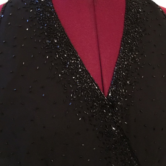 NWT JKARA NEW YORK BEADED BLOUSE - Picture 2 of 8